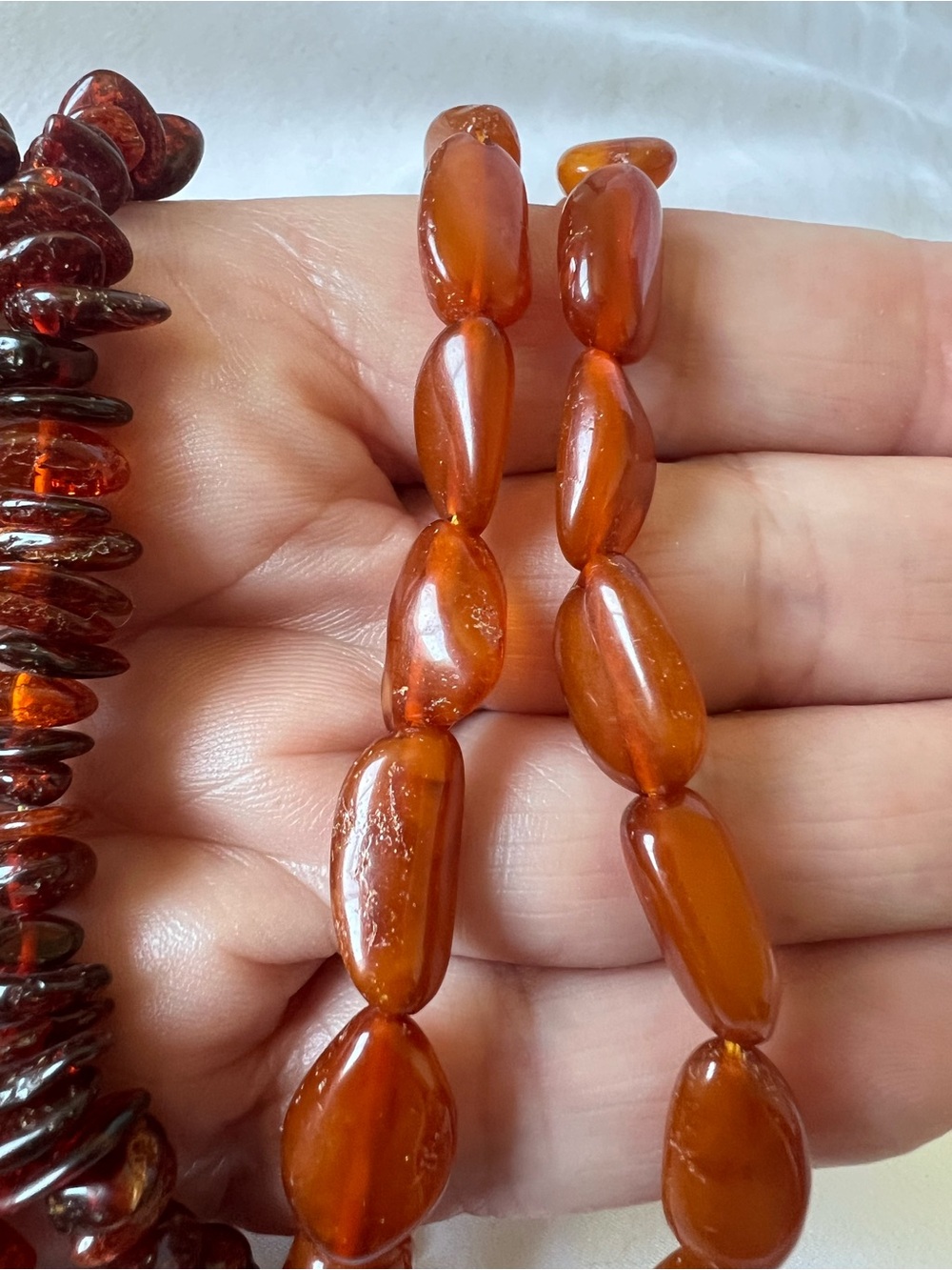 2 strands of real Amber. Butterscotch and Baltic 16” & 24” - Picture 4 of 5